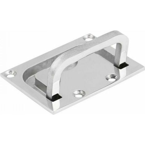 Chiusura a scatto per pavimento in acciaio inox 316, chiusura per ponte nautico, maniglia per portello, maniglia per camper, 1 pezzo (1/3)