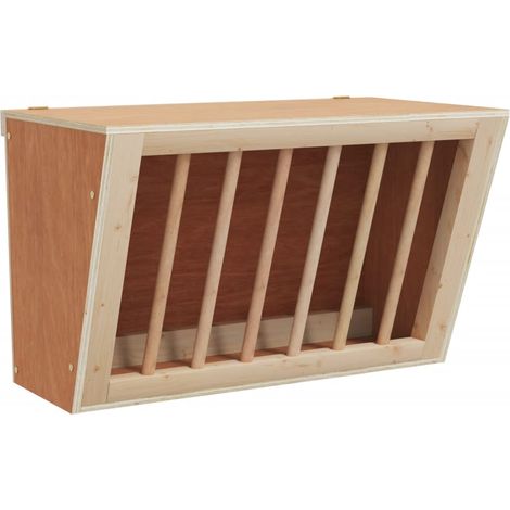 Rabbit Hay Feeder 37x18.5x23 cm Solid Wood Fir vidaXL