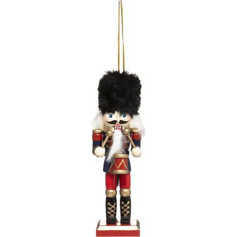 Sujet Haselnussknacker H.12cm Rotholz - (1/2)
