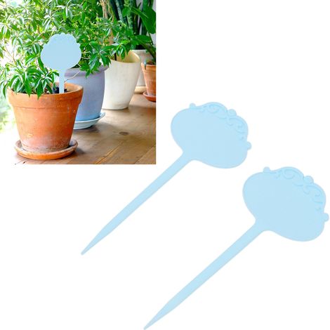 50 wasserfeste Etiketten zum Verkauf für Gartenarbeit, Töpfe und Blumen, große Etiketten, 16 cm lang, blau. (1/5)