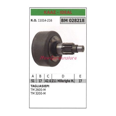 Cloche d'embrayage KAAZ pour taille-haie TM 2600-M TM 3200-M 028218