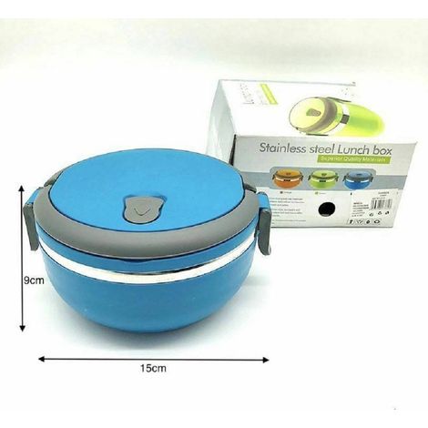 TrAdE Shop Traesio - Portavivande Ermetico 700 Ml Contenitore Inox Abs Contenitore Porta Pranzo - (1/2)