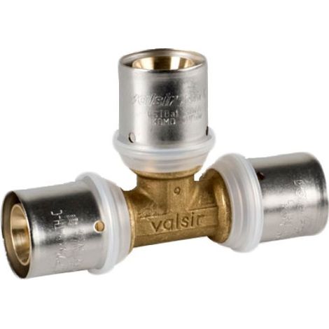 Raccordo a Tee intermedio 40x3,5 x 40x3,5 x 40x3,5 - Pexal Brass - raccordo a pressare VS0131125 (1/2)