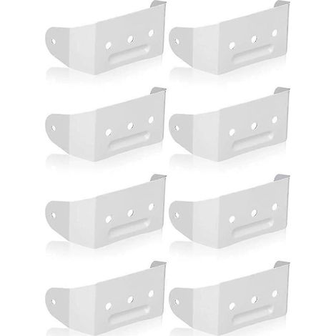 Un ensemble de 8 supports de descente pour le montage dissimulé de descentes de 2 x 3 pouces (supports en aluminium). (1/5)