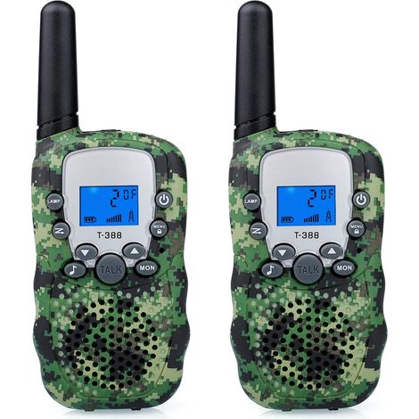 Talkie-walkie camouflage, portée de 3 km, jeu de camping en plein air, cadeau idéal pour les enfants (1/5)