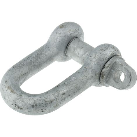 Manille en D en Acier Zingué, 5.5t ( Prix pour 1 )