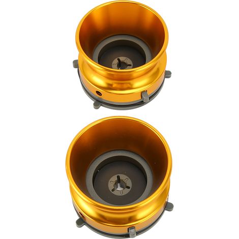 Adaptateur Universel NAB en Alliage d'Aluminium 1/4" 10 cm pour Magnétophones Studer Revox - 2 Pièces Doré (1/5)