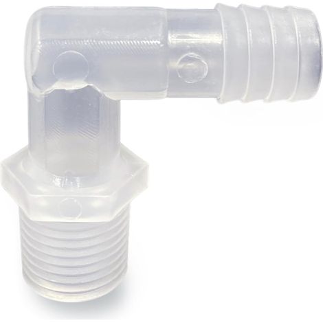 Universal 3/5 Inch Condensate Drain Elbow for Heat Pump Water Heater - 90° Fitting Waterproof Weatherproof Replacement Part (1/4)