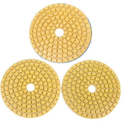 3 disques de polissage diamantés humides (1/3)