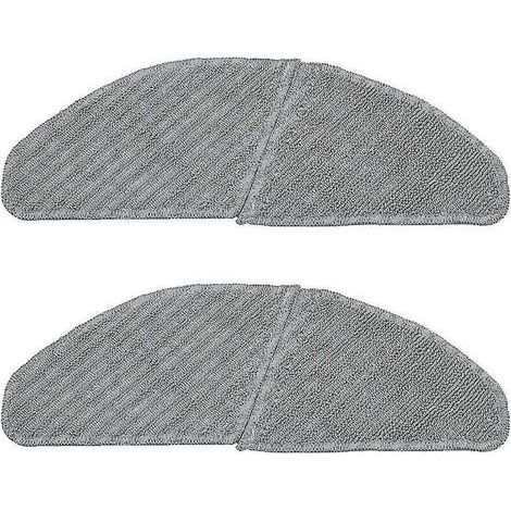 ALLIANDIS Lot de 2 serpillères en polyester pour aspirateur robot (1/3)