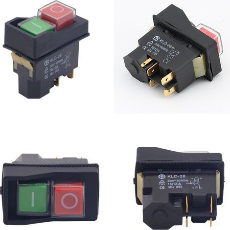 Wasserdichter elektromagnetischer Schalter KLD-28/KLD-28A (5-polig), kompatibel mit Tiandiren Hualing Fleischschneidemaschinen und -schneidern der Serie KJD17 (magnetische Ein-/Ausschalter). (1/5)