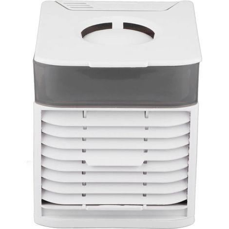 Mini ventilador portátil USB con función de vapor y luz LED de 7 colores para oficina, dormitorio y viajes - KZQ (1/5)