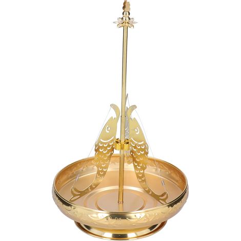 Support pour brûleur d'encens, support pour brûleur d'encens en fil de bois de santal, support pour brûleur d'encens à trois poissons, support pour brûleur d'encens doré, brûleur d'encens en forme de (1/5)