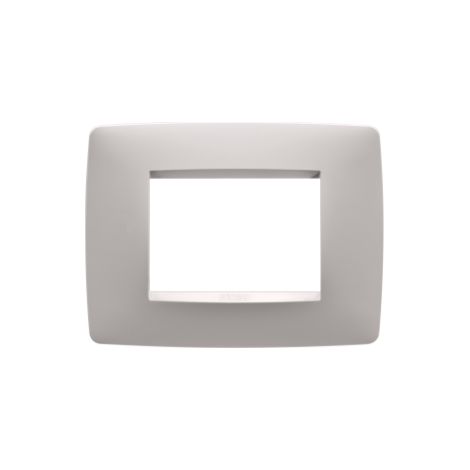 PLAQUE ONE 3P NATUREL BEIGE SATIN GEWISS GW16103VL