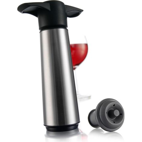 Vacu-Vin Bomba de vino acero inoxidable conservación