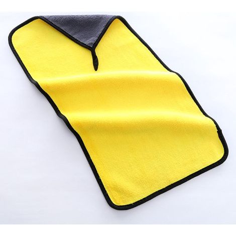 Juego de 2 paños de microfibra para secar coches, resistentes a arañazos, motos, Paño de pulido profesional, verde grisáceo, 30 x 60 cm (1/5)