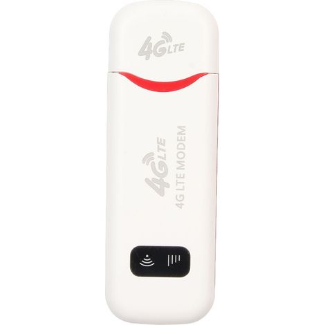 Routeur WiFi Portable 4G Débloqué avec Slot Carte SIM, Débit 300Mbps, Point d'Accès Internet Mobile, Couleur Blanc pour Maison et Voyage (1/5)
