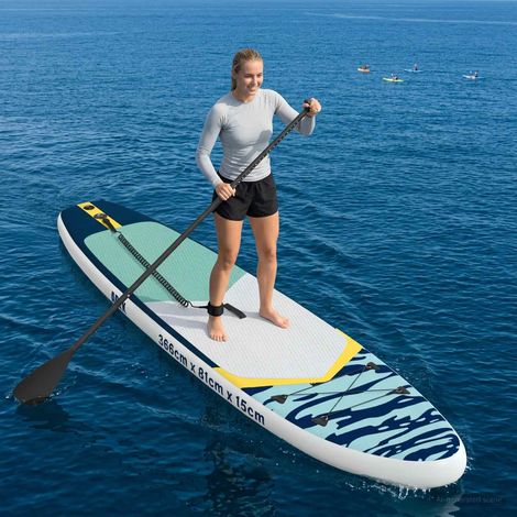 Teenpull – Aufblasbares Stand Up Paddle Board APEX 366 x 81 x 15 cm Blau (1/5)