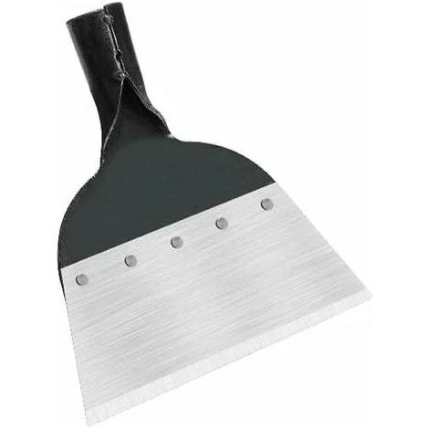 Ulisem Pelle de nettoyage de jardin pelle plate en acier multifonctionnelle pour la plantation et le désherbage du sol outils agricoles pelle désherbage 1 pièce argent noir taille 2125.5cm (1/3)