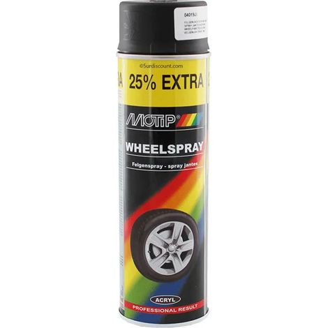 Pintura Motip matte black ruedas secado rápido resistente UV
