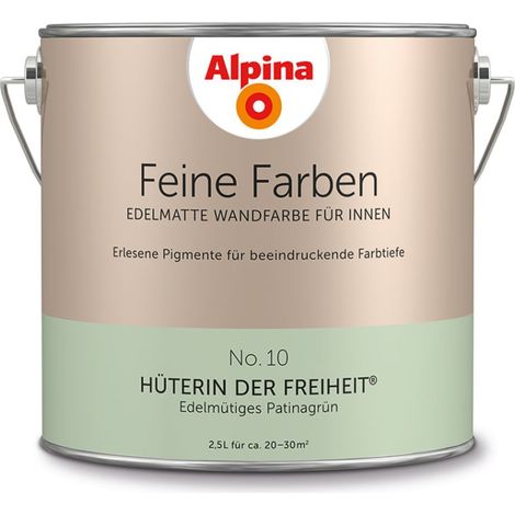 Alpina Feine Farbe No 10 2,5 l Edelmütiges Patinagrün Hüterin der Freiheit
