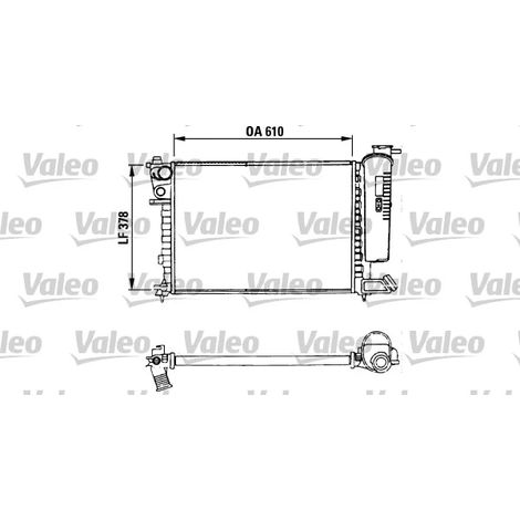 Radiateur, refroidissement du moteur Valeo 730630 CITROËN 1301K1 1301K2 1301TH