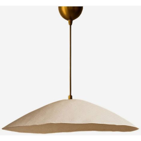 Metall-Pendelleuchte mit Betonschirm Eris - Creme (1/5)