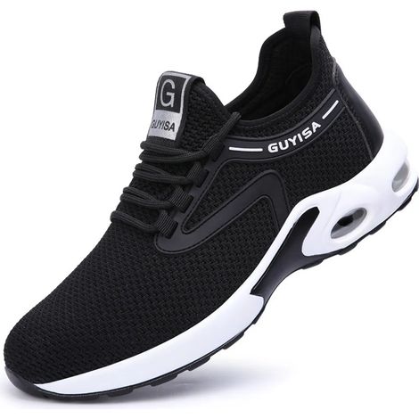 Chaussures de sécurité homme, chaussure de travail anti-perforation avec embout en acier, chaussures de chantier robustes pour homme (1/5)