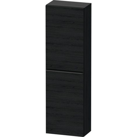 DU D-Neo Halbhochschrank 400x240x1320mm Tür 1,Türansch. L/R,Glasfb.4,Eiche Schw. (1/3)