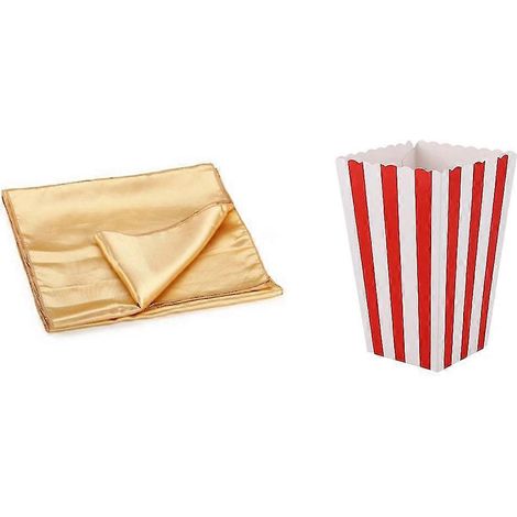 1x chemin de table centre de nappe en or satiné 30 X 275 Cm & 12 rayures cinéma traiter petit bonbon faveur (1/5)