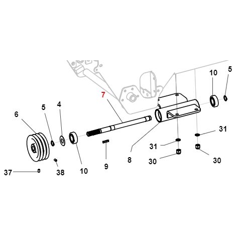 Albero PDP TURBOZ ORIGINALE GIANNI FERRARI 01.40.40.0008