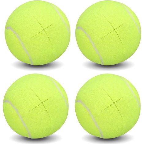 Fundas para patas de mesa con forma de pelota tenis (4 piezas), Base goma fieltro resistentes, Protección suelos resistente arañazos, Color negro (1/5)