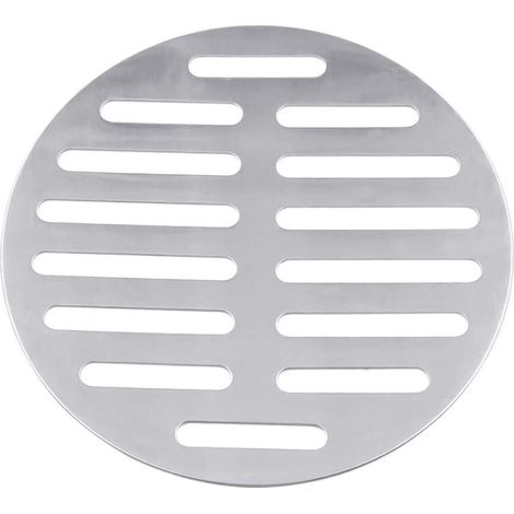 Plaque d'évacuation de sol en acier inoxydable, couvercle d'évacuation rond pour salle de bain, balcon, machine à laver, bouchon, filtre à eau (1/3)