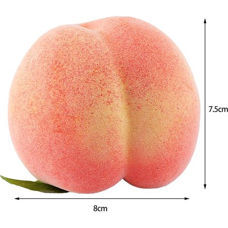 künstliche Früchte, realistische Pfirsichnachbildungen für die Dekoration von Zuhause, Obstgeschäften, Supermärkten und Büros (1/5)