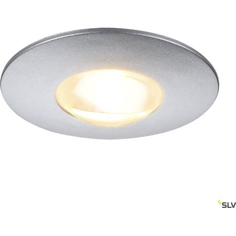 DEKLED encastré rond gris argent 1W LED3000K (112242) (1/5)
