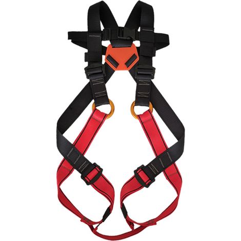 1 harnais d'escalade, ajustable par ceinture élastique, 6 points d'ancrage, pour enfants et activités en extérieur (1/5)