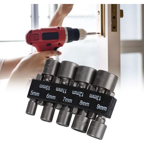 Coffret de 9 tournevis/douilles (5-13 mm) avec socle de rangement (1/5)