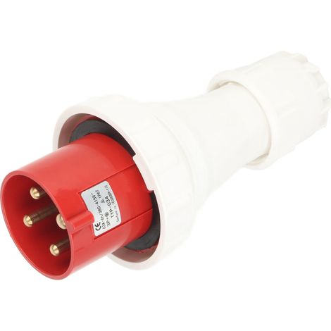 Connecteur de prise industrielle en surface, 4 broches, étanche, 220-380 V / 240-415 V (1/5)
