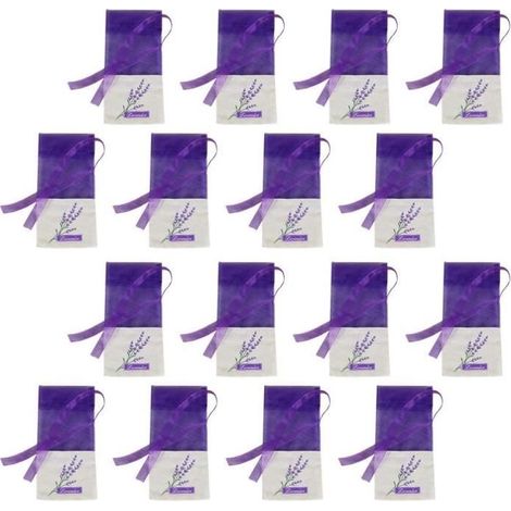Hemoton Lot de 15 sachets parfumés de lavande Sèche fraîche Protection contre les mites pour armoire et tiroirs Sac désodoris [402] (1/4)