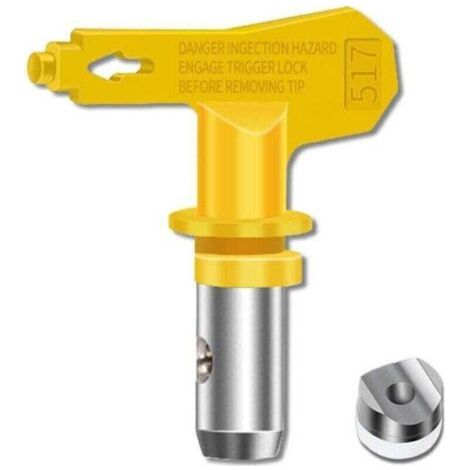 Buse Airless Buse Pistolet Airless Haute Pression et Résistance Thermique Lot de 6 Joints Buses Airless Compatible avec Pistolets à Peinture Graco Titan Wagner etc (Tapez 515,517,519,521,523,525),de D (1/4)