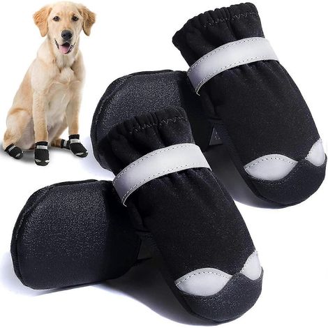Zapatos para perros Calhnna para pavimento caliente Botas para perros medianos y grandes Wat (1/5)