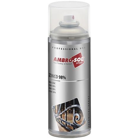 Spray de Protection - AMBRO-SOL - Z353 - Zinc 98% - 400 ml - Résistant à l'oxydation (1/2)