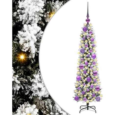 Árbol de Navidad artificial 120 cm PVC, Metal y Plástico vidaXL