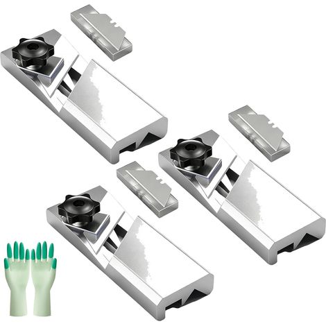 Rabot manuel pour plaques de plâtre, outil chanfreinage à 45/90°, rabot chant portable bois tendre et finitions plastiques (3pcs-A) 3pcs-a - (1/5)