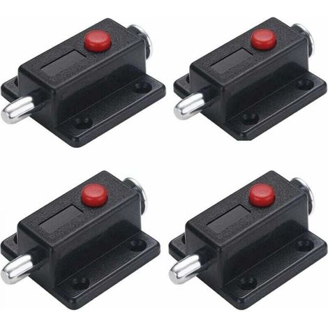 Lot de 4 poignées de porte automatiques à ressort pour armoire, tiroir, meuble