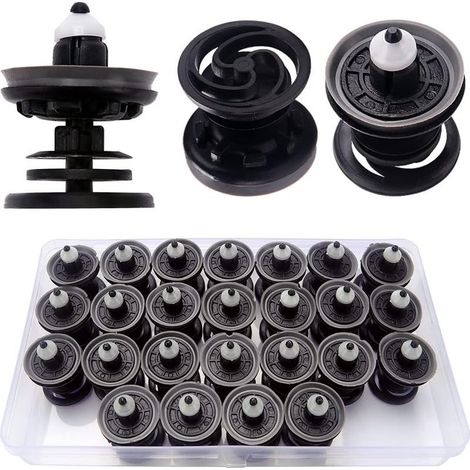 25 clips de plástico para molduras interiores de puertas, clips de sujeción para el interior del coche, compatibles con Golf, Passat, Polo, Scriocco, Sharan, Sagitar, Magotan. (1/5)