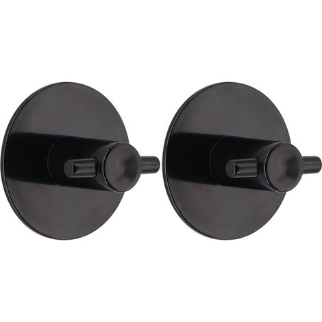 Set aus 2 haken abs rund 3m - schwarz - Tendance