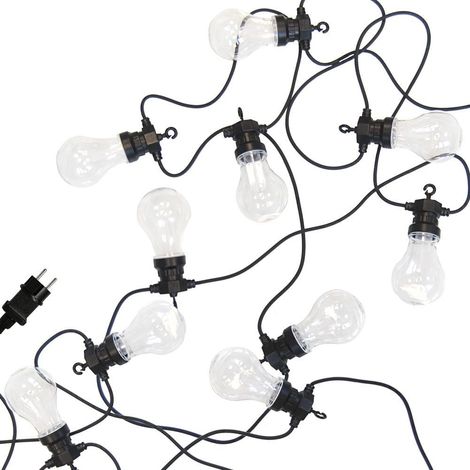 Lichterkette für Garten PARTY, mit 10 LED Glühbirnen (1/5)