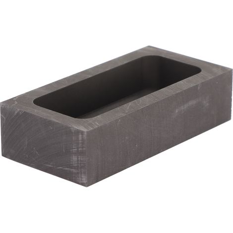 Moule de coulée rectangulaire en graphite pour fusion de métaux, bijoux, moule d'affinage 10ml, lingotière réutilisable, creuset de fonderie (1/5)