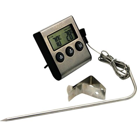 HANABASS Thermomètre pour Barbecue à Viande avec Clip en Acier (1/5)